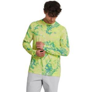imageUnder Armour Mens Isochill Shorebreak Camo Long Sleeve727 Sonic Yellow  Coastal Teal  Coastal Teal