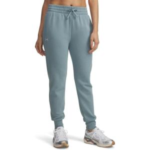 imageUnder Armour Womens Rival Fleece JoggersSerpentineWhite