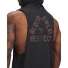 imageUnder Armour Mens Project Rock Payoff Sleeveless Hoodie002 Black   Maroon Mist