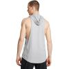 imageUnder Armour Mens Project Rock Payoff Sleeveless Hoodie011 Mod Gray Medium Heather   Black