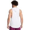 imageUnder Armour Mens Project Rock Payoff Sleeveless Hoodie100 White   Vivid Magenta