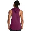 imageUnder Armour Mens Project Rock Payoff Sleeveless Hoodie505 Purple Gemini   Vivid Magenta