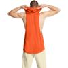 imageUnder Armour Mens Project Rock Payoff Sleeveless Hoodie800 Team Orange   Black