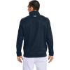 imageUnder Armour Mens Storm SweaterFleece Quarter ZipAcademy Blue Light Heather 408Halo Gray