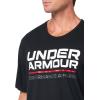 imageUnder Armour Mens Wordmark Short Sleeve T Shirt001 Black   White