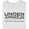imageUnder Armour Mens Wordmark Short Sleeve T Shirt014 Halo Gray   Black
