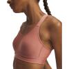 imageUnder Armour Womens Continuum High Impact Sports Bra698 Canyon Pink   Metallic Silver