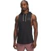 imageUnder Armour Mens Project Rock Payoff Sleeveless Hoodie002 Black   Maroon Mist