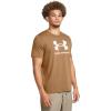 imageUnder Armour Mens Sportstyle Logo Short Sleeve T Shirt202 Nubuck Tan   White
