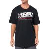 imageUnder Armour Mens Wordmark Short Sleeve T Shirt001 Black   White