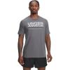 imageUnder Armour Mens Wordmark Short Sleeve T Shirt025 Castlerock   Mod Gray