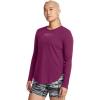 imageUnder Armour Womens Project Rock Payoff Long Sleeve505 Purple Gemini  Flare Orange  Vivid Magenta