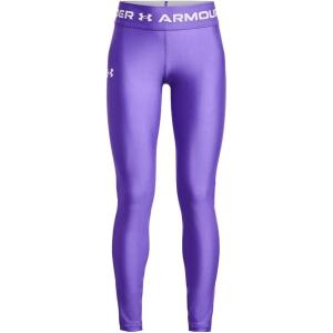 imageUnder Armour Girls HeatGear Armour Full Length Legging184 Brilliant Violet   White