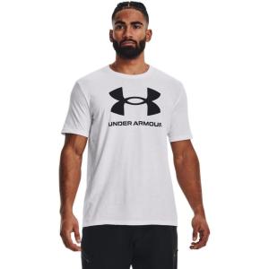 imageUnder Armour Mens Sportstyle Logo Short Sleeve T Shirt100 White   Black