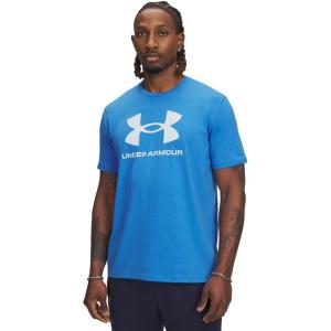 imageUnder Armour Mens Sportstyle Logo Short Sleeve T Shirt402 Blue Atlantis   Blue Calm