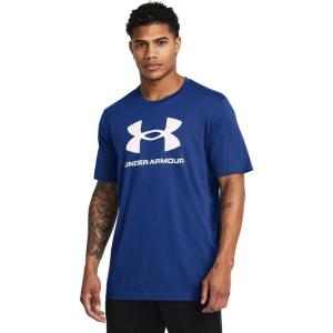 imageUnder Armour Mens Sportstyle Logo Short Sleeve T Shirt432 Tech Blue   White