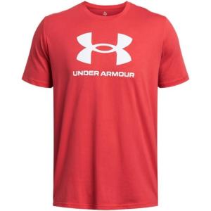 imageUnder Armour Mens Sportstyle Logo Short Sleeve T Shirt814 Red Solstice   White