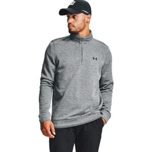 imageUnder Armour Mens Storm SweaterFleece Quarter ZipPitch Gray Light Heather 012Black