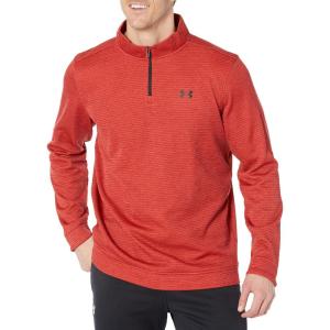 imageUnder Armour Mens Storm SweaterFleece Quarter ZipStadium Red  Black