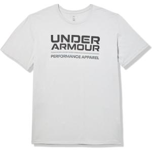 imageUnder Armour Mens Wordmark Short Sleeve T Shirt014 Halo Gray   Black