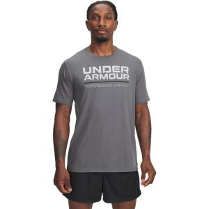 imageUnder Armour Mens Wordmark Short Sleeve T Shirt025 Castlerock   Mod Gray