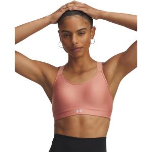 imageUnder Armour Womens Continuum High Impact Sports Bra698 Canyon Pink   Metallic Silver