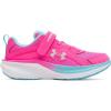 imageUnder Armour Girls Pre School Charged Assert 11 Alternate Closure Sneaker694 Pink RaveFresco BlueIridescent