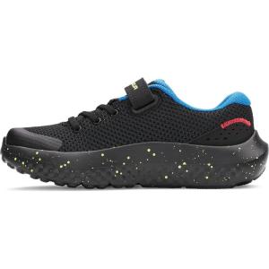 imageUnder Armour UnisexChild Pre School Surge 4 Alternate Closure Running Shoe006 BlackHigh Vis YellowWhite