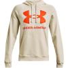 imageUnder Armour Mens Rival Fleece Big Logo Hoodie279 Stone   Team Orange