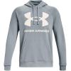 imageUnder Armour Mens Rival Fleece Big Logo Hoodie465 Harbor Blue   Onyx White
