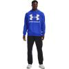 imageUnder Armour Mens Rival Fleece Big Logo Hoodie486 Versa Blue   Onyx White