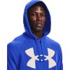 imageUnder Armour Mens Rival Fleece Big Logo Hoodie486 Versa Blue   Onyx White