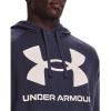 imageUnder Armour Mens Rival Fleece Big Logo Hoodie558 Tempered Steel   Onyx White