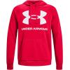 imageUnder Armour Mens Rival Fleece Big Logo Hoodie600 Red   Onyx White