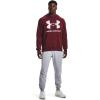 imageUnder Armour Mens Rival Fleece Big Logo Hoodie690 Chestnut Red   Onyx White