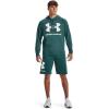 imageUnder Armour Mens Rival Fleece Big Logo Hoodie722 Coastal Teal   Onyx White