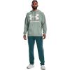 imageUnder Armour Mens Rival Fleece Big Logo Hoodie781 Opal Green   Onyx White