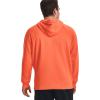 imageUnder Armour Mens Rival Fleece Big Logo Hoodie866 Orange Blast   Onyx White