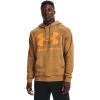 imageUnder Armour Mens Rival Fleece Big Logo HoodieAntique Ochre 277Omega Orange