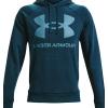imageUnder Armour Mens Rival Fleece Big Logo HoodieBlue Noteblue Flannel