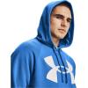 imageUnder Armour Mens Rival Fleece Big Logo HoodieBrilliant Blue 787Onyx White