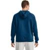 imageUnder Armour Mens Rival Fleece Big Logo HoodieGraphite Blue 581Onyx White
