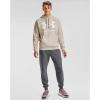 imageUnder Armour Mens Rival Fleece Big Logo HoodieHighland Buff Light Heather 200Onyx White