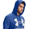 imageUnder Armour Mens Rival Fleece Big Logo HoodieJupiter Blue 584Onyx White