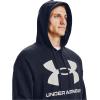 imageUnder Armour Mens Rival Fleece Big Logo HoodieMidnight Navy 410Onyx White