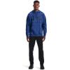 imageUnder Armour Mens Rival Fleece Big Logo HoodieTech Blue Light Heather 432Indigo