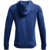 imageUnder Armour Mens Rival Fleece Big Logo HoodieTech Blue Light Heather 432Indigo