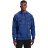 imageUnder Armour Mens Rival Fleece Big Logo HoodieTech Blue Light Heather 432Indigo