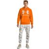 imageUnder Armour Mens Rival Fleece Big Logo HoodieVibe Orange 850Onyx White