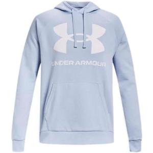imageUnder Armour Mens Rival Fleece Big Logo Hoodie706 Oxford Blue   Onyx White